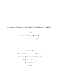 Investigation of Electric Arc Furnace Chemical Reactions and