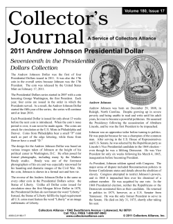2011 Andrew Johnson Presidential Dollar