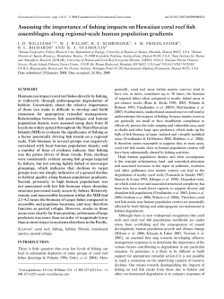 Assessing the importance of fishing impacts on Hawaiian coral reef
