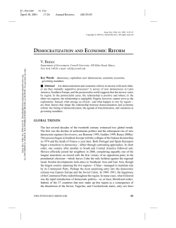 democratization and economic reform