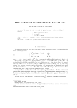 SEMILINEAR BIHARMONIC PROBLEMS WITH A SINGULAR TERM