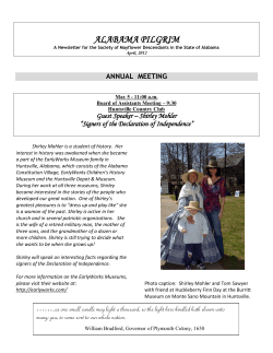 alabama pilgrim - the Alabama Mayflower Society