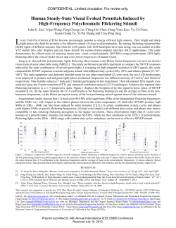 Human Steady-State Visual Evoked Potentials Induced by High