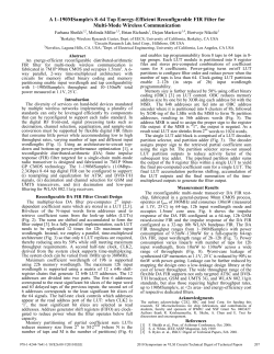 20.1 A 1-190MSample/s 8-64 Tap Energy