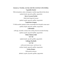 January 3- Tuesday, one day only this week due to the holiday