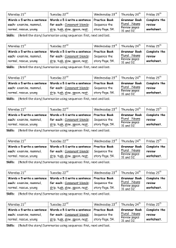 (Retell the story) Summarize using sequence