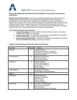 Geometrical Inference/Reasoning - The University of Texas at