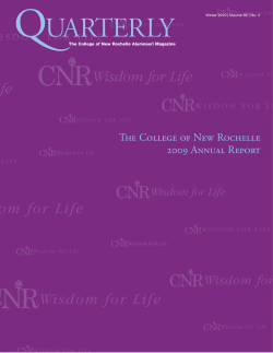 2009 Annual Report - The College of New Rochelle