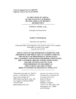 Angel v. Winograd - Reporters Committee for Freedom of the Press