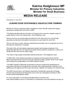 Katrina Hodgkinson MP MEDIA RELEASE
