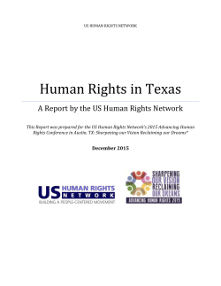 Human Rights in Texas - US Human Rights Network