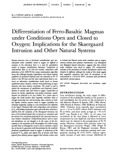 Differentiation of Ferro-Basaltic Magmas under