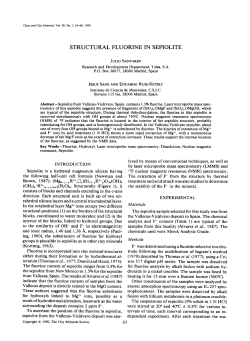 structural fluorine in sepiolite
