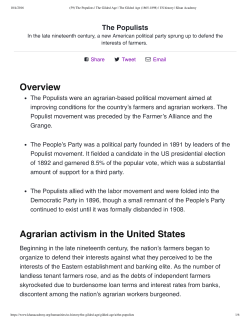 Populists - Net Texts