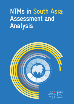 NTMs in South Asia: Assessment and Analysis