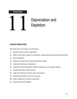 Depreciation and Depletion