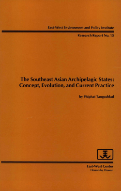 The Southeast Asian archipelagic states : concept