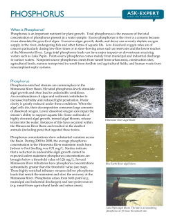 phosphorus - Minnesota River Basin Data Center