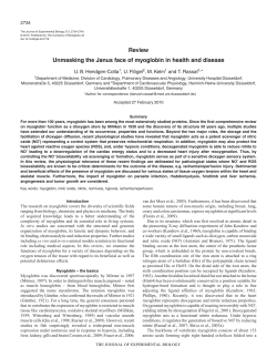 Review Unmasking the Janus face of myoglobin in health and disease