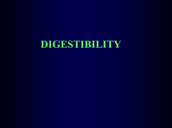 Digestibility - UF Animal Science