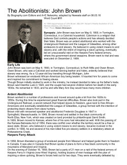 The Abolitionists: John Brown