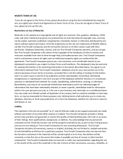 Terms of Service. - Virtual Biz Connect