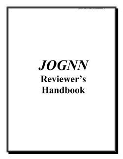 Reviewer Handbook.