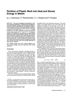 Partition of plastic work into heat and stored energy in metals