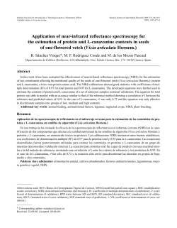 Application of near-infrared reflectance spectroscopy for the