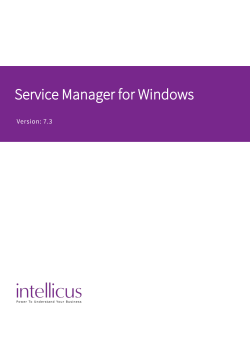 Service Manager for Windows