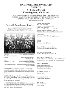 SAINT GEORGE CATHOLIC CHURCH 74 School Street