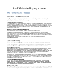 A-Z Guide to Buying a Home