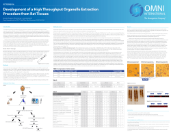 Development of a High Throughput Organelle Extraction Procedure