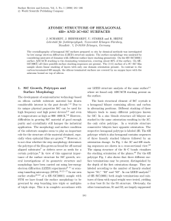 ATOMIC STRUCTURE OF HEXAGONAL 6H AND 3C SiC SURFACES