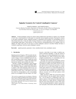 Epipolar Geometry for Central Catadioptric Cameras