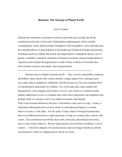 Humans: The Scourge of Planet Earth