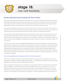Stage 18: Non-Unit Fractions