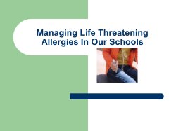 Allergy Awareness Epipen Use - East Windsor Public Schools