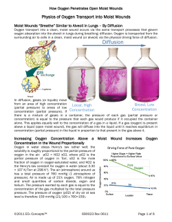 Diffusion of Oxygen in Wound Care