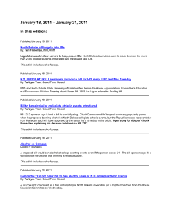 January 18, 2011 &ndash; January 21, 2011 In this edition