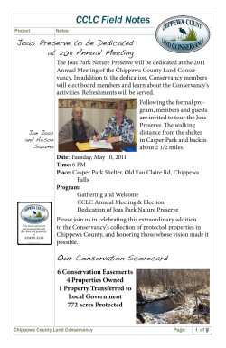 CCLC Newsletter 2011 - Chippewa County Land Conservancy