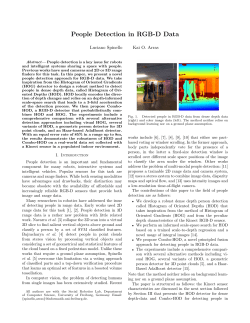 People Detection in RGB-D Data - CommuniGate Pro uni