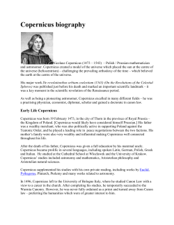 Copernicus biography
