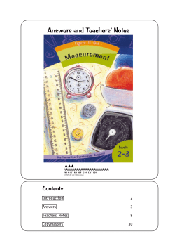 Answers and Teachers` Notes