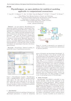 PhysioDesigner, an open platform for multilevel modeling applicable