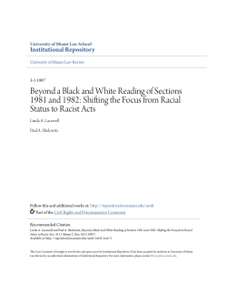 Beyond a Black and White Reading of Sections 1981 and 1982
