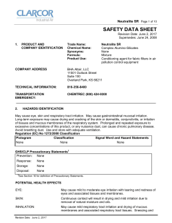 Neutralite&reg; SR - CLARCOR Industrial Air