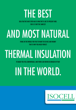 The best and most natural thermal insulation in the world