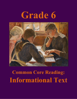 Informational Text - Gavin School District 37