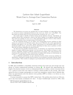 Lattices that Admit Logarithmic Worst-Case to Average